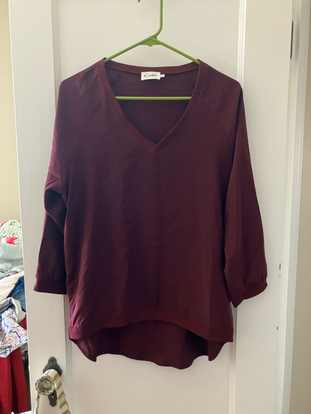 R Label SILK blouse